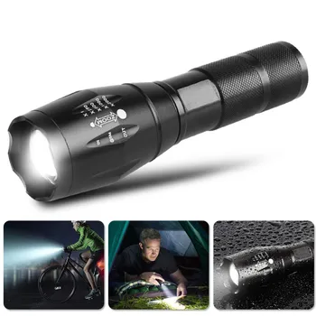 

4000LM/8000LM/12000LM Led Flashlight Waterproof Rechargeable Ultra Bright Linterna Led Torch Zoomable Bicycle Camping Flashlight