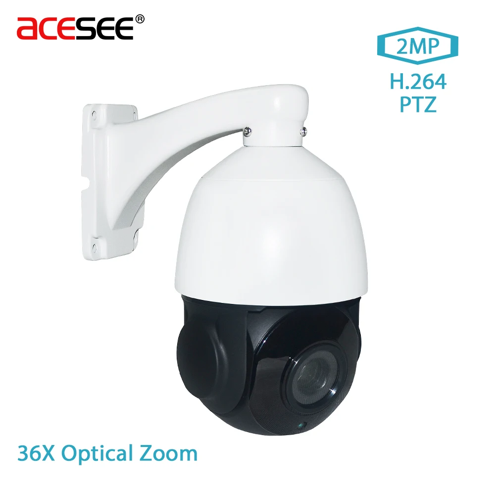 Acesee 2MP PTZ IP Camera Outdoor Security Camera Pan/Tilt 36X Optical