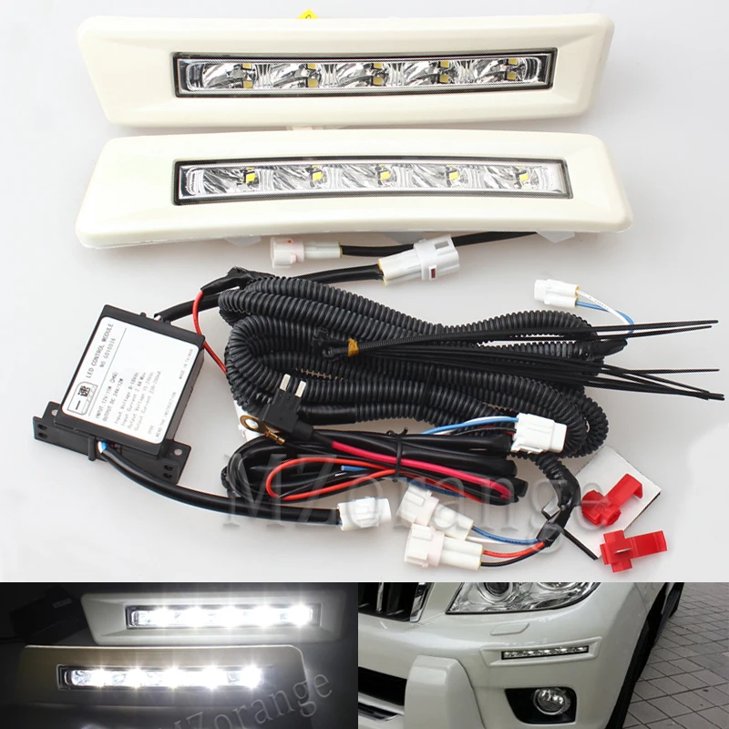 

MZORANGE DRL LED Daytime Running Light Fog Light for Toyota LAND CRUISER Prado 2700 FJ150 LC150 2009 2010 2011 2012 2013 Newest