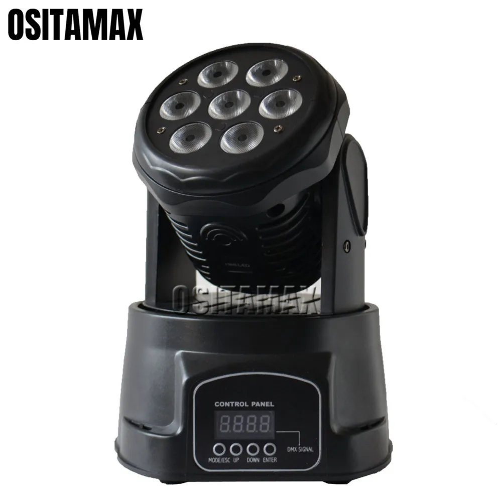 

4pcs/lot 7x10w Moving Head Stage Light Mini LED Wash Effect RGBW 4IN1 DMX Control for Disco Party Wedding Show Bar DJ