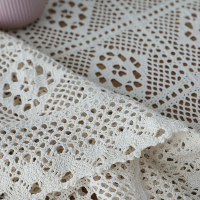  Table Clothes For Wedding Rectangle Crochet Tables Cover Handmade Hollow Weaving Tablecloth Home Li