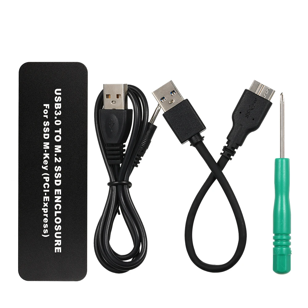 

Aluminum PCIE-AHCI USB3.0 Mobile External Enclosure Case HDD Box HDD Enclosure USB3.0 to M.2 SSD Hard Disk Drive Case
