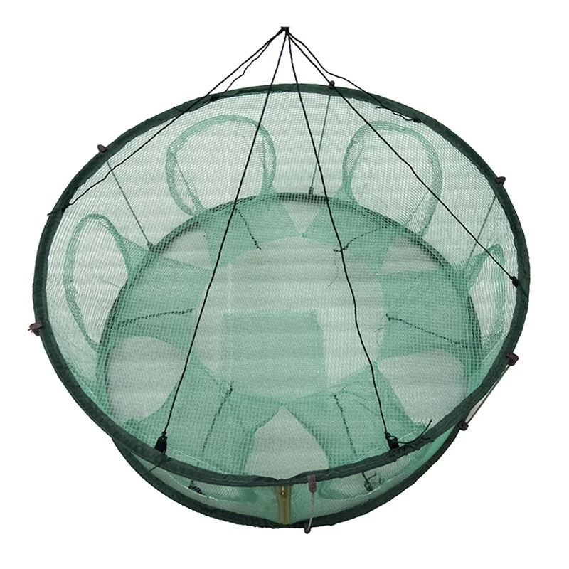 

Portable Automatic Fishing Net Trap Cage round Shape Durable Open for Crab Crayfish Lobster Shrimp