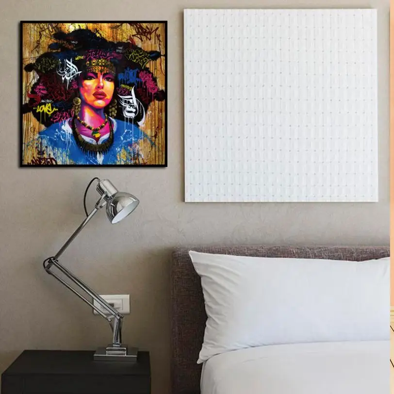 Canvas Frameless Beauty Picture Colorful Oil Painting Huge Wall Art