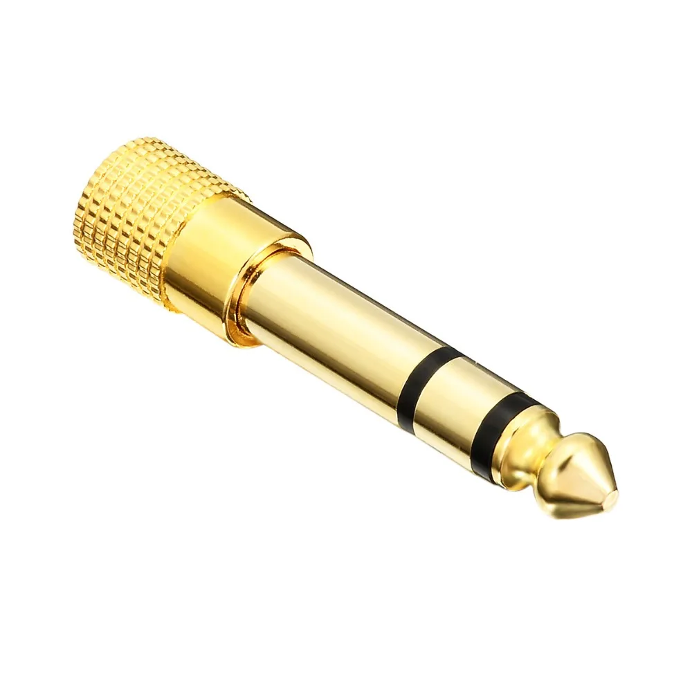 1 шт 6,35 мм разъем до 3,5 мм штекер разъем для наушников усилитель микрофонный аудио, адаптер AUX 6,3 3,5 мм конвертер