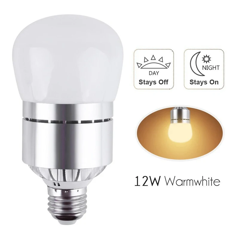 ARILUX E27 светодиодный свет AC85-265V IC драйвер Тип 12 Вт 900LM белый/теплый белый фотоэлемент лампочка с сенсорным управлением