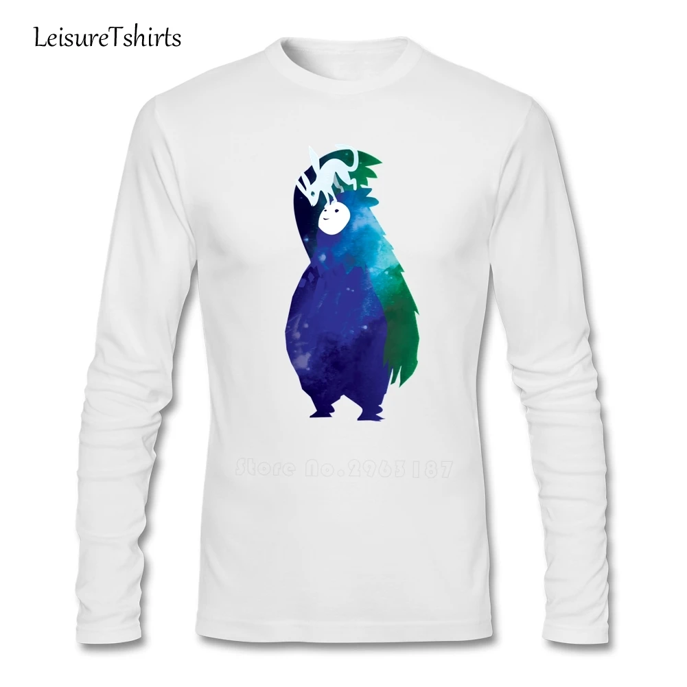 Ori And The Blind Forest T Shirt Men's Long Sleeve 100% Cotton Cool Tees Adult Tshirt Leisure Loose Guys Tee | Мужская одежда