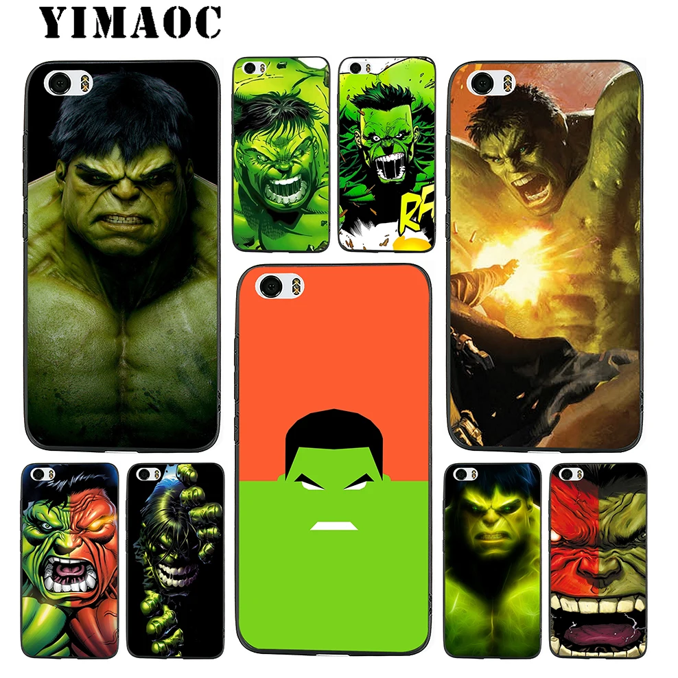 YIMAOC Hulk Superheroes Green Soft Silicone Case for Xiaomi Redmi Note 9 Mi 8 Se 7 6 6A A1 A2 4X 4A 5A 5 MAX 3 MiA1 |