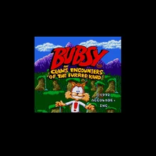 Bubsy в когти столкновения Fur Вид(U) 16 бит большой серый карточная игра для NTSC США игровой консоли
