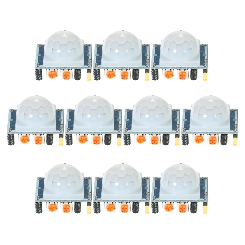 

10pcs Sensor Detector Module HC-SR501 IR Pyroelectric Infrared IR PIR Motion Sensor Detector Module for buzzer/auto-door