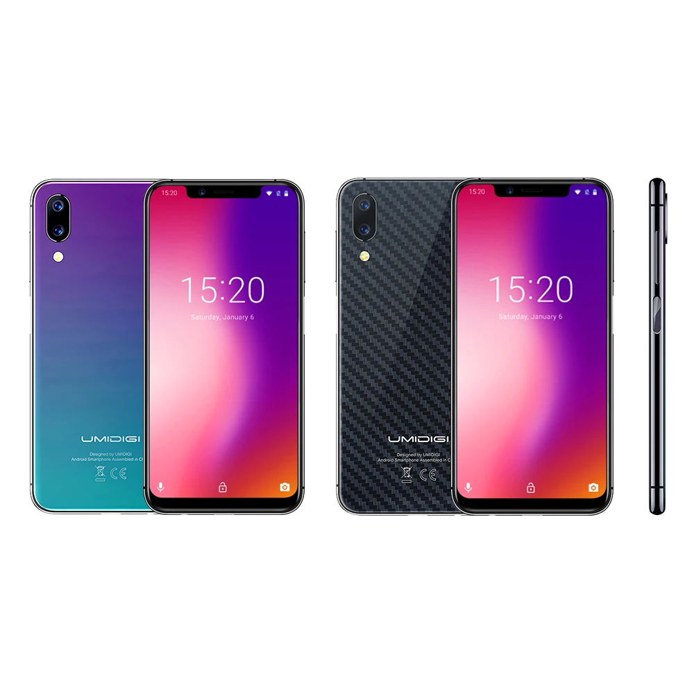 UMIDIGI One Pro 5 9 &quotAndroid 8 1 смартфон P23 Восьмиядерный 4G B 6 стороны touch 12MP + 5MP беспроводной