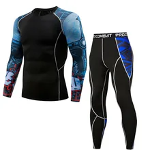 Модный мужской утягивающий костюм Спортивная кофта тренировочная одежда для мужчин тренировка бег спортивная одежда спортивный костюм Сухой Фитнес