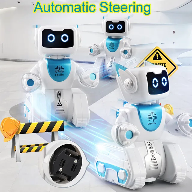 Hydroelectric Power Interactive Remote Control Robot Automatic Steering Toy Gift Kid Child Christmas Gift Fun Cute Eject