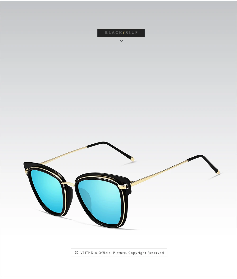 VEITHDIA, роскошные женские солнцезащитные очки, поляризационные, кошачий глаз, женские дизайнерские солнцезащитные очки, очки, аксессуары для женщин, gafas VT3038
