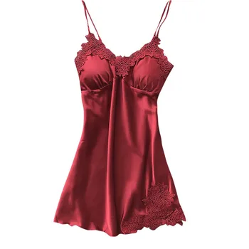 

Women Sexy Lace Lingerie Nightwear Underwear Robe Babydoll Sleepwear Dress FemmeDe Nuit Camisola Da Mulher Da Noite QB2