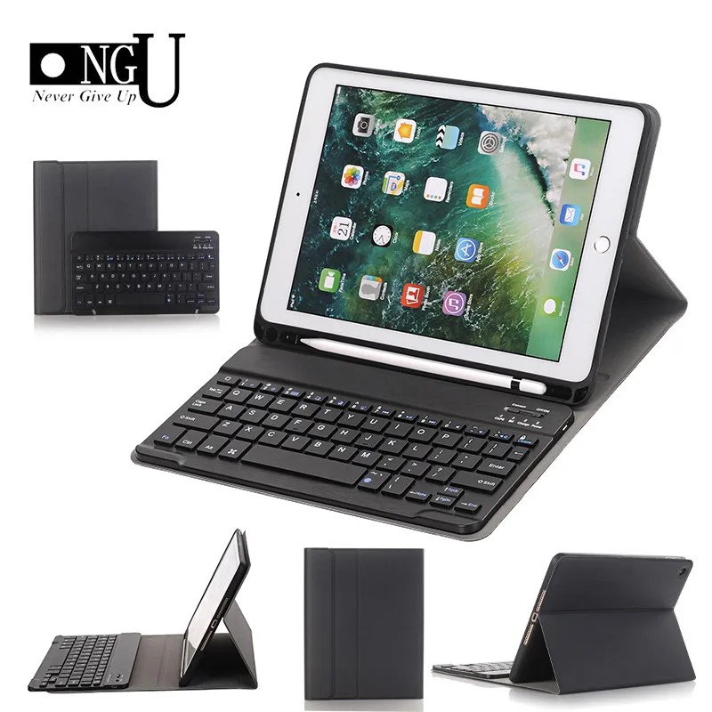 Чехол с Bluetooth клавиатурой для iPad 9 7 2018 умный кожаный чехол карандаш 2017/Pro Air2/Air ipad 5