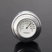 7/8 дюймов 1 дюйм мотоцикла Руль мотокросса Крепление Циферблат температура термометр в байкерском стиле из водонепроницаемого материала в рулевой термометр для велосипеда