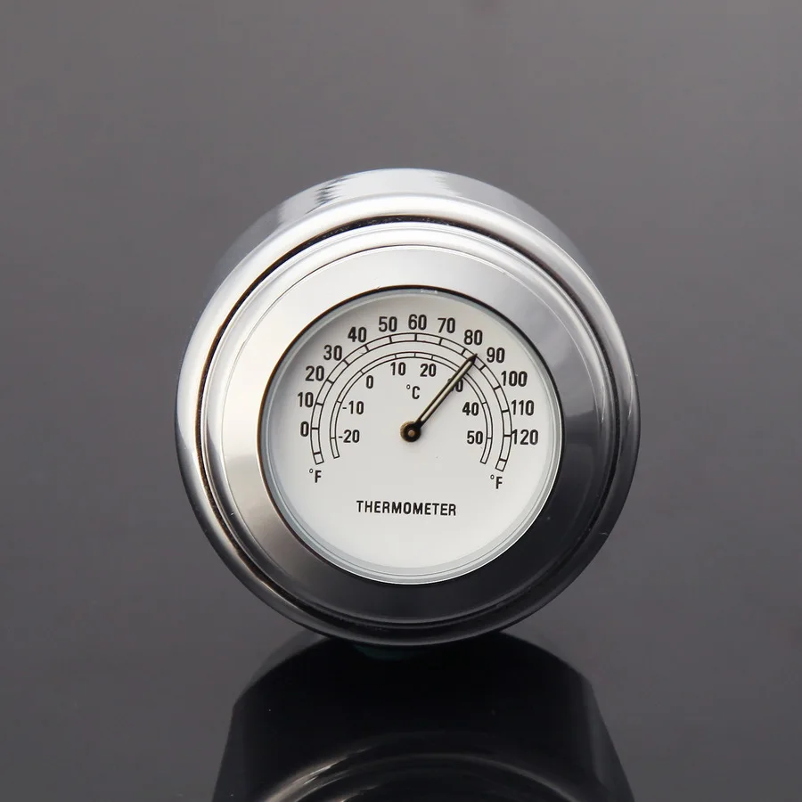 7/8inch 1 inch MOTORCYCLE MOTOCROSS HANDLEBAR MOUNT DIAL TEMP THERMOMETER WATERPROOF Motorcycle