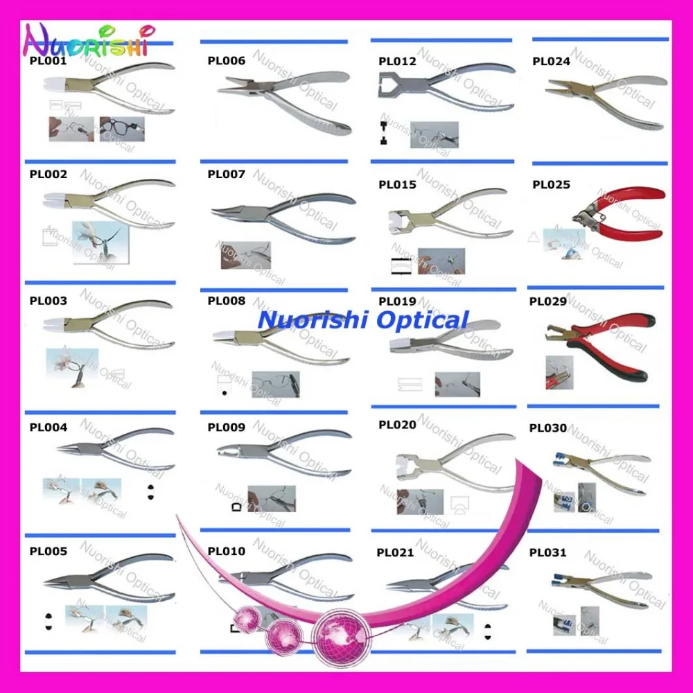 

Professional Metal Glasses Eyeglasses Eyewear Pliers 21 Models for Options Lowest Shipping Costs !