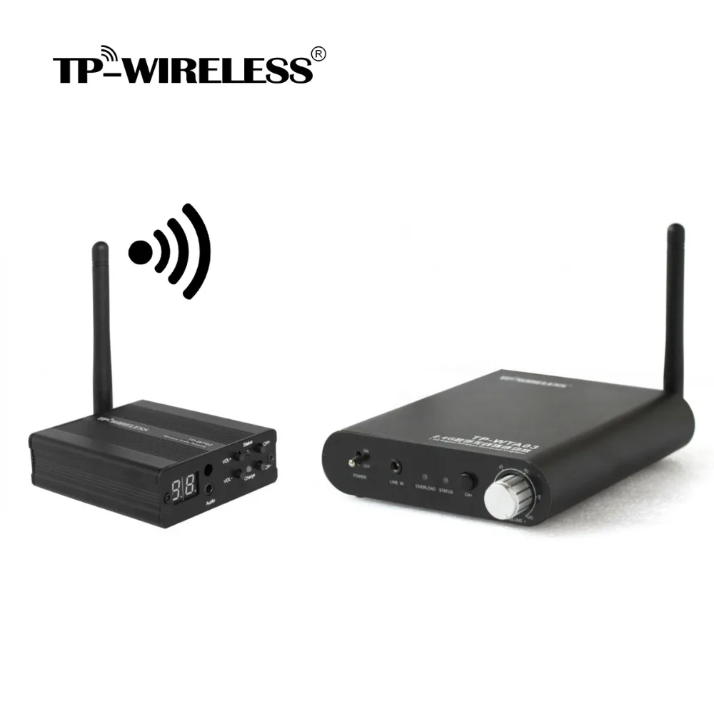 

TP-Wireless 2.4GHz Digital Wireless Amplifier System Surround Rear Speaker Home Theater System HDCD Audio Transmission Effect