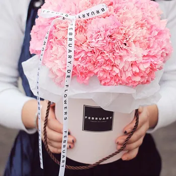 

Handheld Flowers Bouquet Wrap Box Mini Paper Packing Case Lid Hug Bucket Vase Replacement Florist Gift Storage Boxes