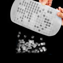 Сделай Сам, форма для льда в виде решетки, 160 сеток, маленькая квадратная форма, Силиконовый поднос для льда, фруктовый кубик для приготовления льда, бар, аксессуары для кухни