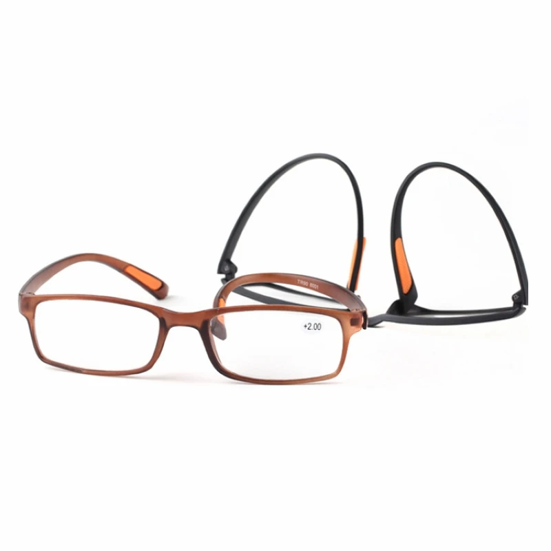 Mayitr 1pc Unisex Elders Square TR90 Frame Glasses Special Design Clear Resin Lens Reading Glasses Presbyopic +1.0~+4.0
