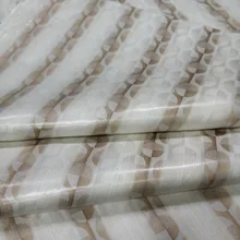 Colorful jacquard brocade fabric high quality African tie dyeing bazin riche getzner nouveaute for wedding 5 yard/lot