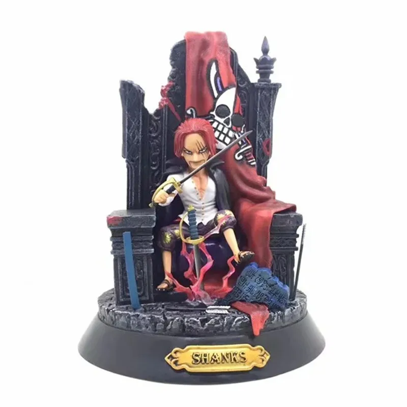 

23cm Red Hair Pirates One Piece Shanks Figure Action Collection Model Toys