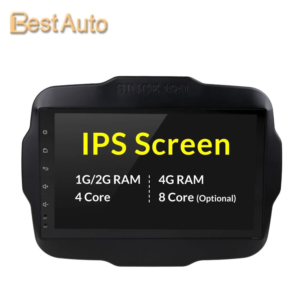 

Latest Car Radio GPS Navigation Player for Jeep Renegade 2016-2018 8 Core CPU Built-in DSP Audio Processor Support 4G optional