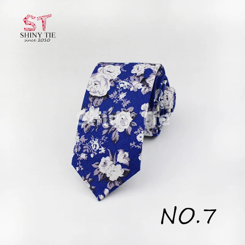 Настоящий Yiyanyang 6 см, хлопок, цветочный принт, галстук, неформальный стиль, мужской галстук, 20 цветов, для свадебной вечеринки, узкий галстук для подарка