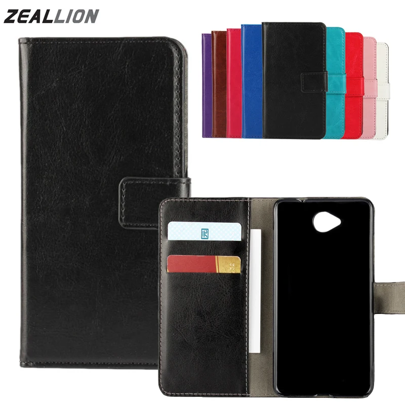 لمايكروسوفت نوكيا lumia 435 520 535 625 630 640 650 730 830 930 حالة محفظة الحافظة فليب مجنون الحصان الجلود الغلاف