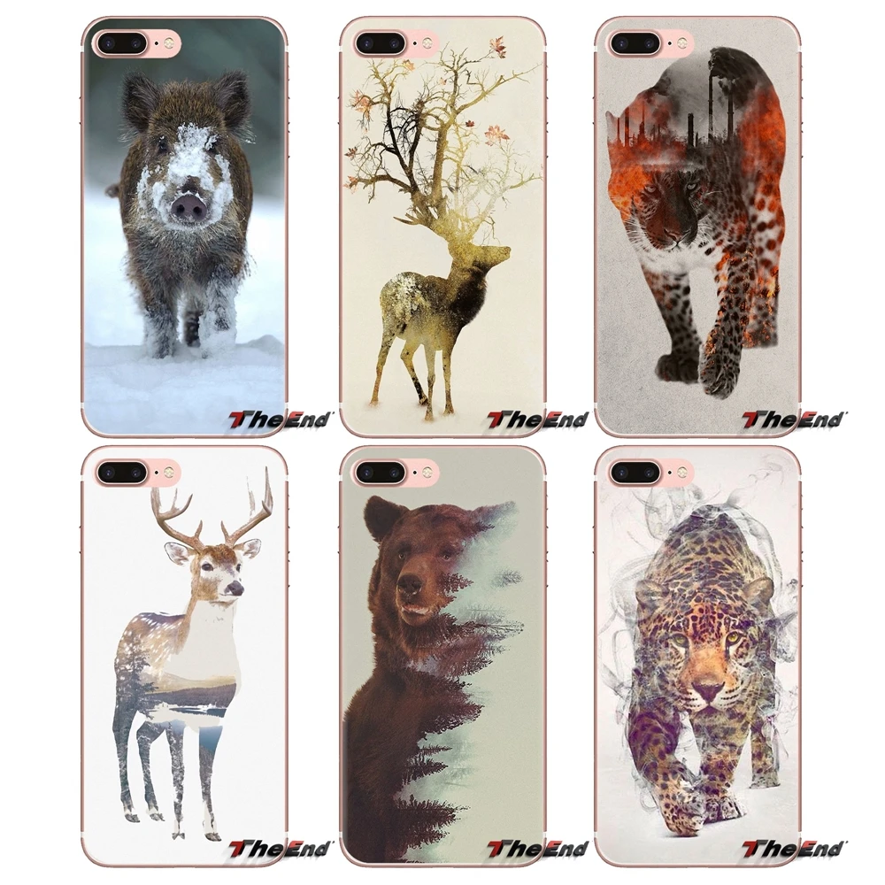 

Transparent Soft Shell Covers For Huawei Mate Honor 4C 5C 5X 6X 7 7A 7C 8 9 10 8C 8X 20 Lite Pro Wild Boar Animal