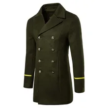 Осеннее пальто для мужчин, зима, корейское Мужское пальто, повседневное, Осеннее, с длинным рукавом, на пуговицах, с отворотом, шерстяное пальто, блуза, шерсть и смесь