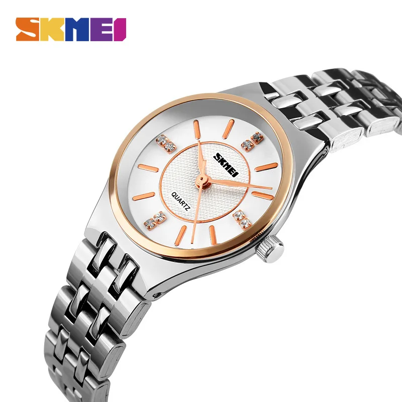 

SKMEI NEW Ladies Watch 1133 Quartz Wristwatch Luxury Top Brand Stainless Female Stell Strap Women Watches Waterproof Reloj Mujer