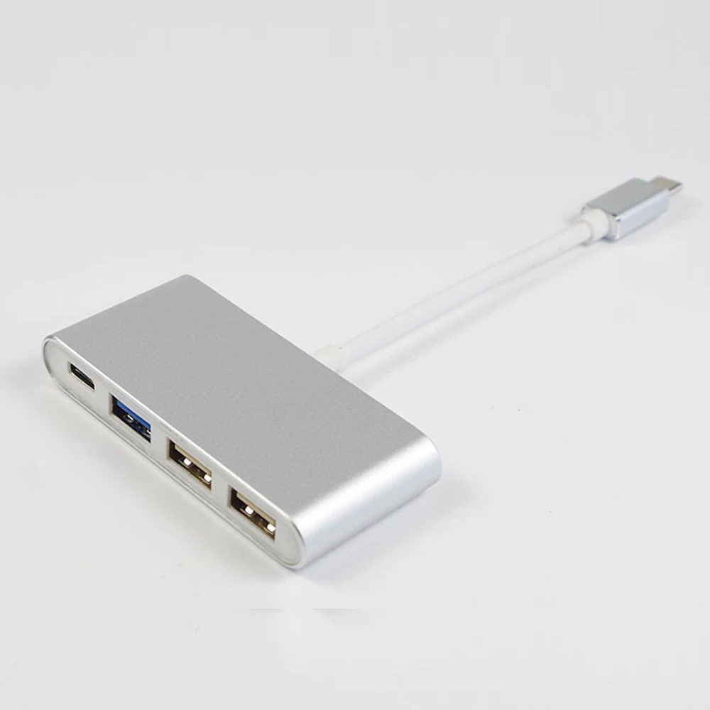 Алюминий сплава 4 в 1 USB-C Тип с разъемами типа C и USB3.0/USB 2,0*2/Тип-C DP зарядки концентраторы USB док-станция для кабеля адаптера