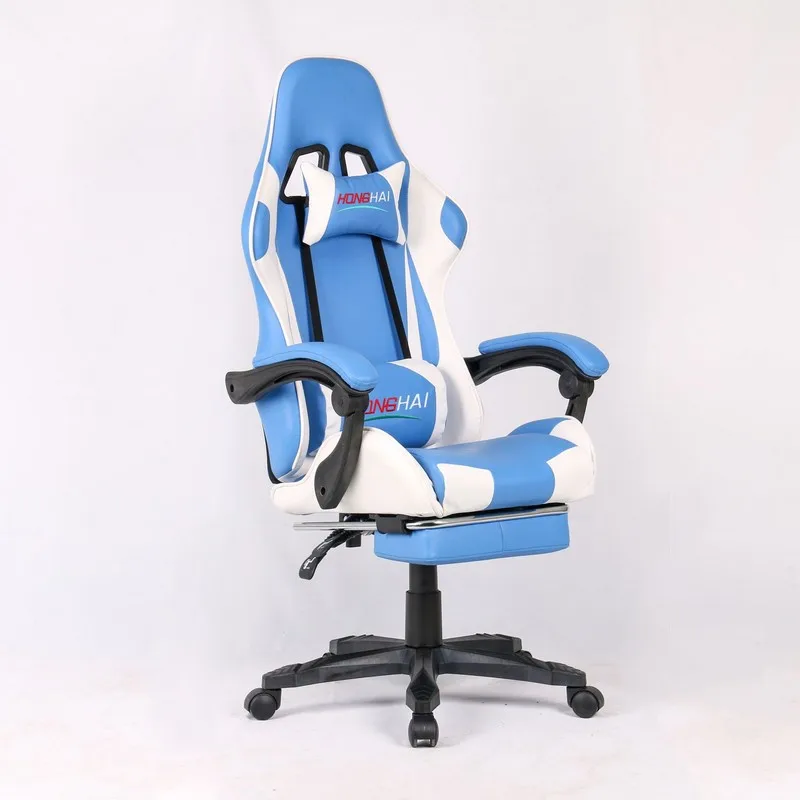 

High Quality Game Chair Blue Lift Swivel Armrest Gaming Chairs recliner Computer Games chair Tilting comfortable back support