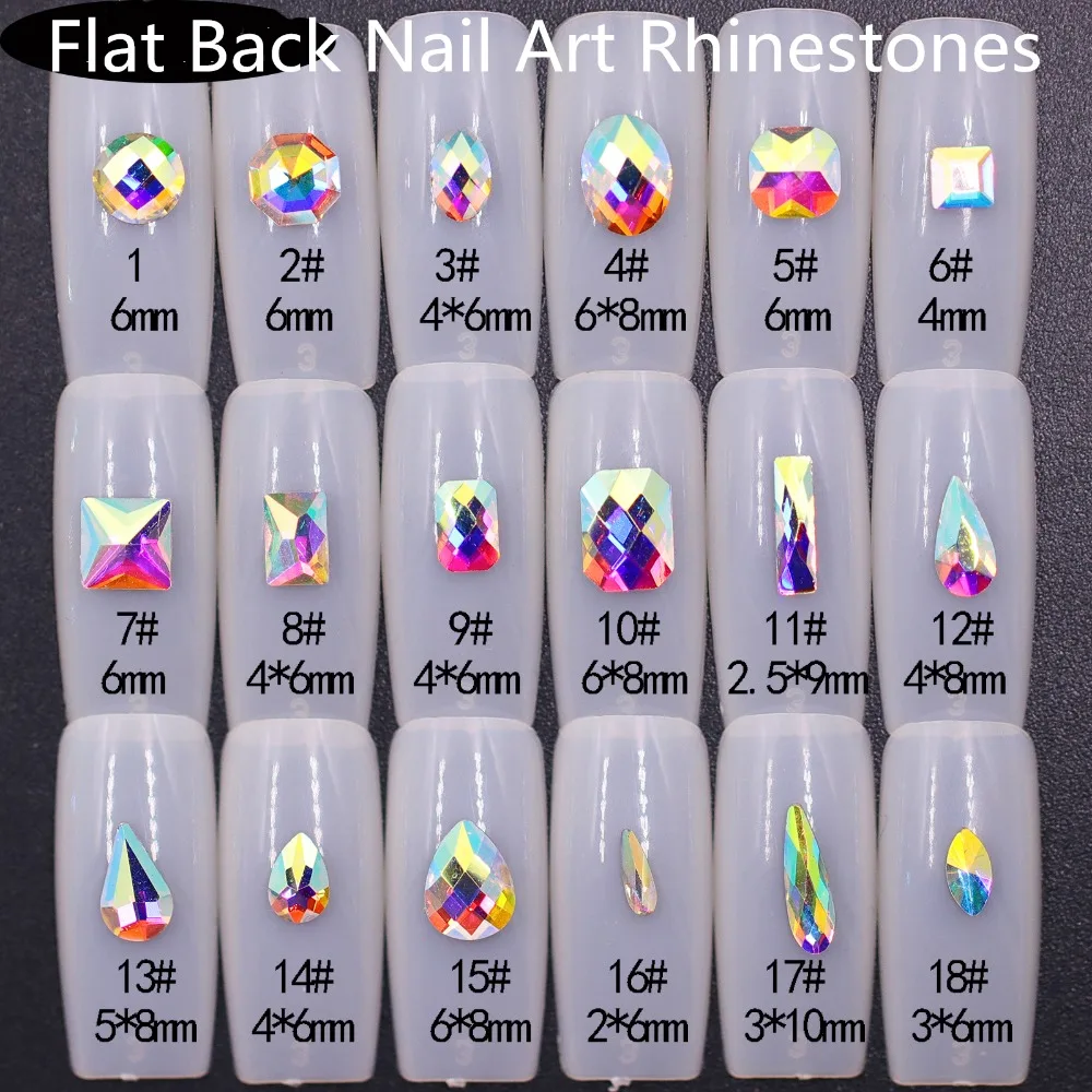 10 шт супер блестящие Кристальные AB плоские задние камешки для дизайна ногтей для DIY дизайна ногтей бусины 3D стикер художественное оформление ногтей