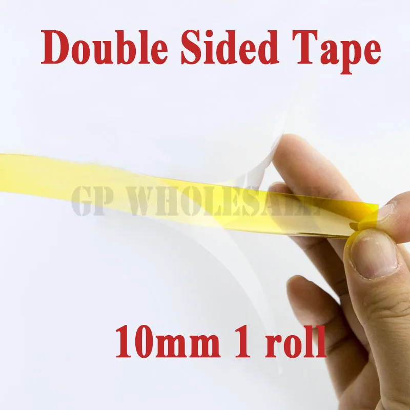 10mm*20 Meters 0.1mm Thick Heat Withstand Double Face Sticky Tape Poly imide for Golden Point Protect PCB Shield | Канцтовары для