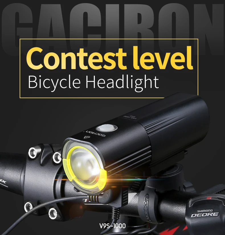 Discount Gaciron V9S Bicycle Headlight USB Charge Internal Battery LED Front Tail Lamp Cycling Lighting Visual Warning Safety Lantern 0 Discount Gaciron V9S Bicycle Headlight USB Charge Internal Battery LED Front Tail Lamp Cycling Lighting Visual Warning Safety Lantern 0