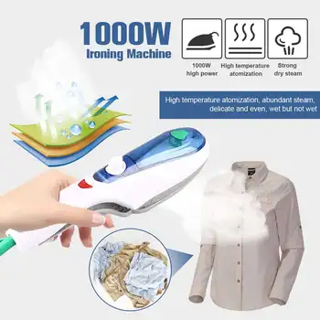 

1000W Handheld Garment Steamer Irons Brush Foldable Portable Steam Irons for Travel Household Clothes Ironing Machine