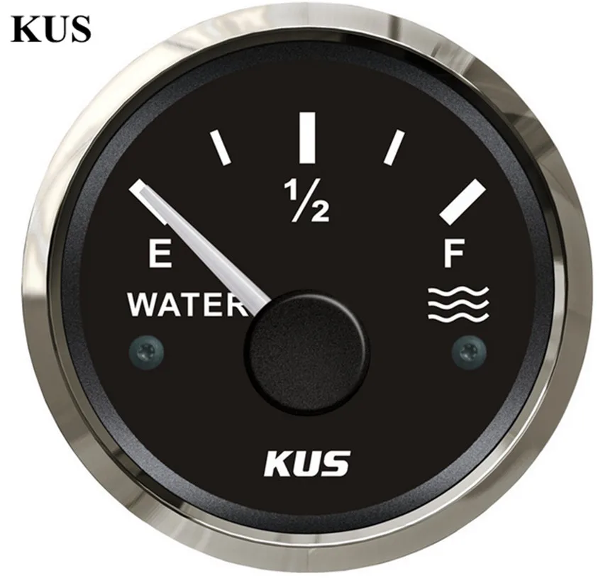 KUS 52 мм Датчик уровня воды с разумным 240-33 Ом черный лицемер для Универсальный автомобильный Прицеп Лодка яхты