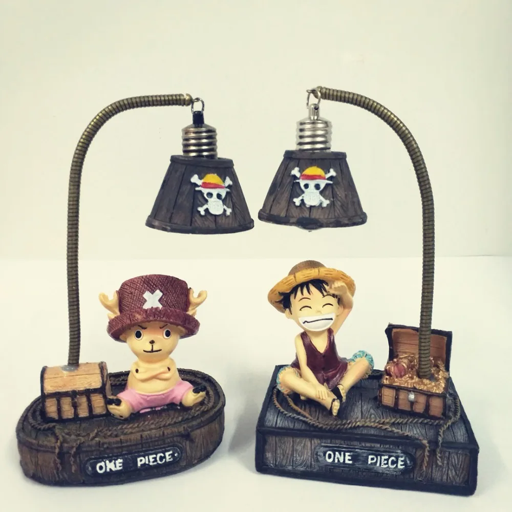 

Creative Animation One Piece Luffy Tony Chopper Night Light Pen Holder Action Figure Toys Doll Resin Crafts Ornaments Gifts