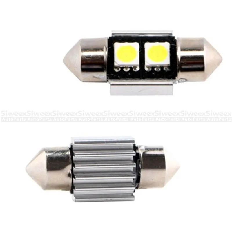 4 шт. белые светодиодные лампы CANBUS 31 мм 5050 2 SMD Festoon с алюминиевым корпусом для 12 В