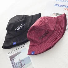 Охота Рыбалка ведро шапка с вышивкой солнцезащитная Кепка вельвет Летняя мода с буквенным принтом Рыбацкая шляпа мужская хип хоп 5 цветов