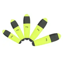 Ootdty, isca flutuadora de eva para água salgada, 5 unidades/pacote, bobber, flutuador, flutuador