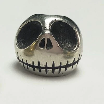 

New Arrival Original Handmade White Brass Halloween Pumpkin DIY Knife Beads EDC Umbrella Rope Keychain Flashlight Tool Pendant