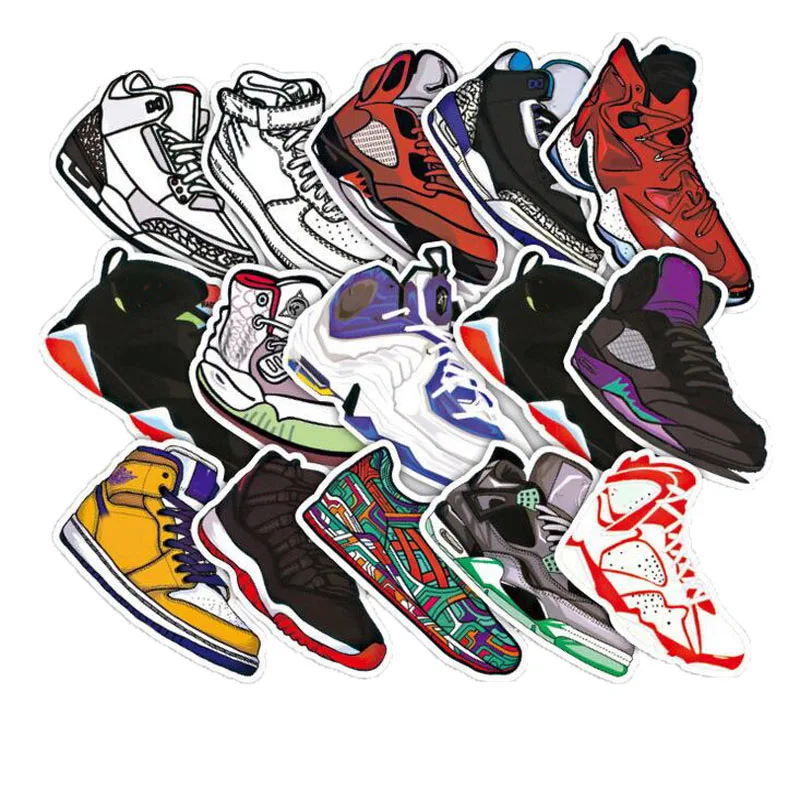 

35pcs/set Fashion Stickers SNEAKER basketball Waterproof For Suitcase Refrigerator Skateboard Laptop Sticker
