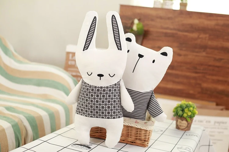 Bonecos de Pelúcia dos Desenhos Brinquedo do Urso Tecidos de Qualidade em Casa Centímetros Unicornio 3 Padrões Estilo Nórdico Animados Coelho Enfeite Decoração Brinquedos 1 pc 40-45 9 animados brinquedo do Urso Coelho tecidos de