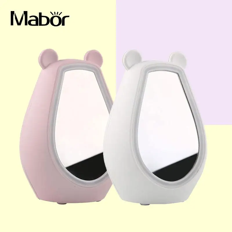

Mirror LED Alarm Clock Bluetooth Stereo Speaker Fill Light Night Light
